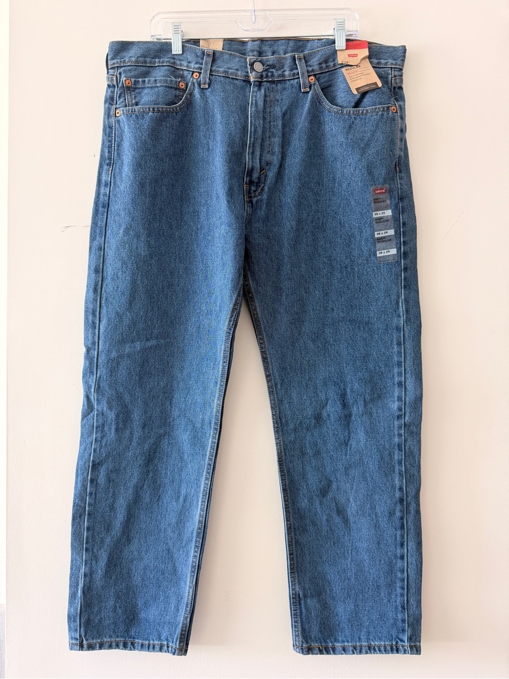 Levi's‎ Men's Straight-Leg Medium Blue Relaxed Fit Jeans Size W38 X L29